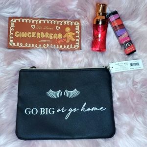 Ruby + Cash "Go Big or go home" make up bag.